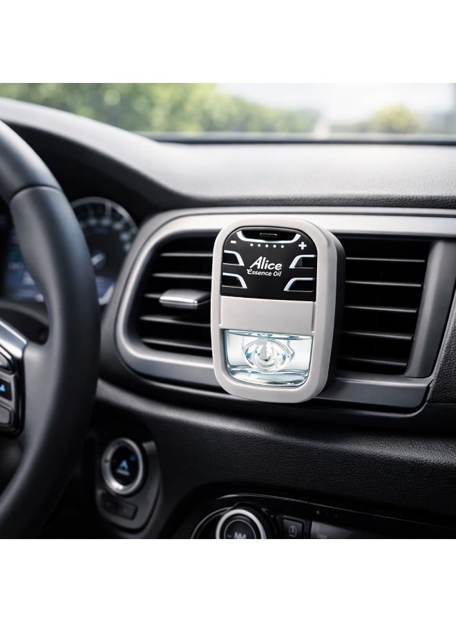 Alice Essence Oil Car Air Freshener Vent Clip, Lavender Spa Scent, 5-Level Adjustable Fragrance Control, Long-Lasting Odour Eliminator, Low Toxicity - Image 2